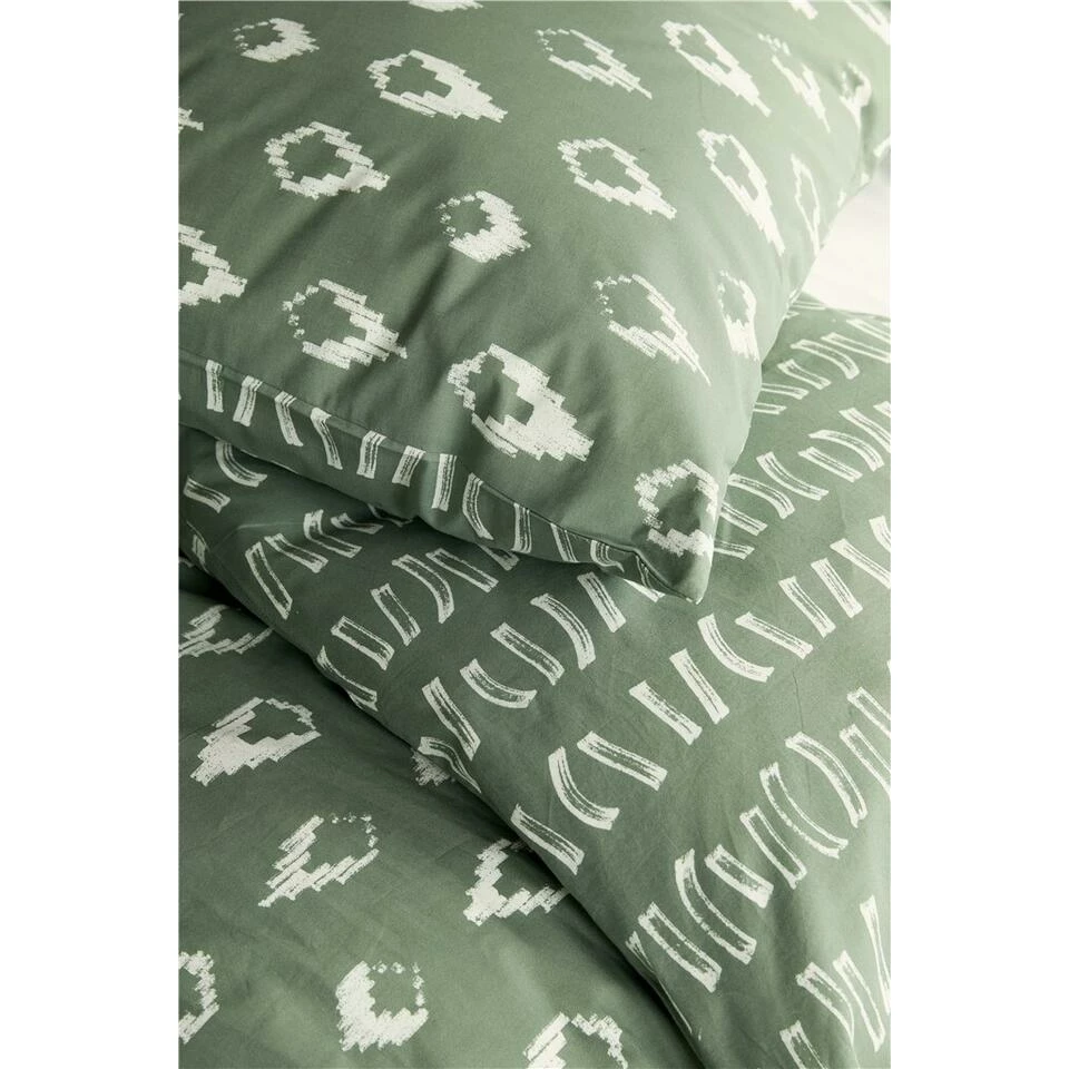 Walra - Dekbedovertrek Remade Turned Cones - 240x220 Cm - Groen 4 Walra - Dekbedovertrek Remade Turned Cones - 240x220 Cm - Groen - Afbeelding 2