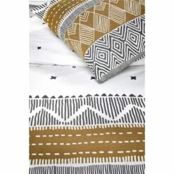 Walra - Dekbedovertrek Ikat Dreams - 240x220 Cm - Wit / Cognac 7 Walra - Dekbedovertrek Ikat Dreams - 240x220 Cm - Wit / Cognac -Cinderella Winkel 1000012955 0101