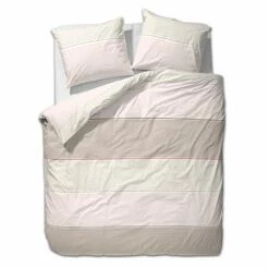 Ten Cate Katoenen Tweepersoons Dekbedovertrek - 200x200/220 - Cannes Off-White -Cinderella Winkel 1000023939 0101