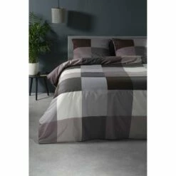 Ten Cate Katoenen Tweepersoons Dekbedovertrek - 200x200/220 - Block Antraciet 8 Ten Cate Katoenen Tweepersoons Dekbedovertrek - 200x200/220 - Block Antraciet -Cinderella Winkel 1000023955 0110
