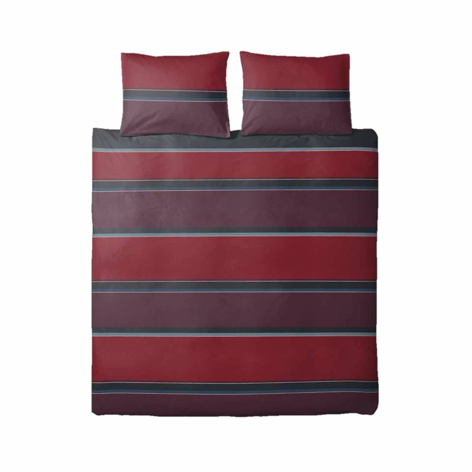 Ten Cate Katoenen Tweepersoons Dekbedovertrek - 200x200/220 - Thor Rood 4 Ten Cate Katoenen Tweepersoons Dekbedovertrek - 200x200/220 - Thor Rood - Afbeelding 2