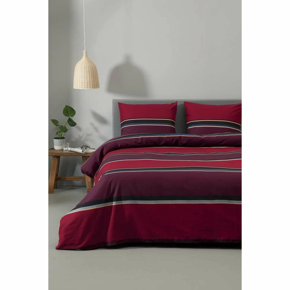 Ten Cate Katoenen Tweepersoons Dekbedovertrek - 200x200/220 - Thor Rood 5 Ten Cate Katoenen Tweepersoons Dekbedovertrek - 200x200/220 - Thor Rood - Afbeelding 3
