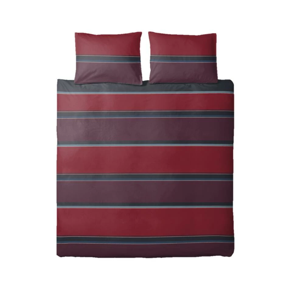 Ten Cate Katoenen Tweepersoons Dekbedovertrek - 200x200/220 - Thor Rood 3 Ten Cate Katoenen Tweepersoons Dekbedovertrek - 200x200/220 - Thor Rood