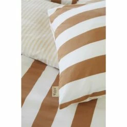Walra - Dekbedovertrek Classic Stripe - 200x220 Cm - Cognac -Cinderella Winkel 1000024965 0102