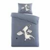 Kidzroom Dragon Dekbedovertrek - 140x200 - Blauw