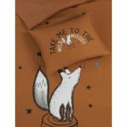 Kidzroom Fox Dekbedovertrek - 120x150 - Bruin -Cinderella Winkel 1000025155 0102