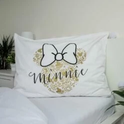 Disney Minnie Mouse Dekbedovertrek Gold - Eenpersoons - 140 X 200 Cm - Katoen -Cinderella Winkel 1000025431 0103