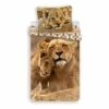 Animal Pictures Dekbedovertrek Leeuw - Eenpersoons -140 X 200 Cm - Katoen