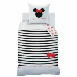 Disney Minnie Mouse Dekbedovertrek, Stripes - 140 X 200 Cm + 63 X 63 Cm - Katoen 9 Disney Minnie Mouse Dekbedovertrek, Stripes - 140 X 200 Cm + 63 X 63 Cm - Katoen -Cinderella Winkel 1000025440 0103