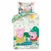 Peppa Pig Dekbedovertrek Muddy - Eenpersoons - 140 X 200 Cm - Katoen -Cinderella Winkel 1000025482