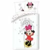 Disney Minnie Mouse Dekbedovertrek Flower - Eenpersoons - 140 X 200 Cm - Katoen -Cinderella Winkel 1000025486