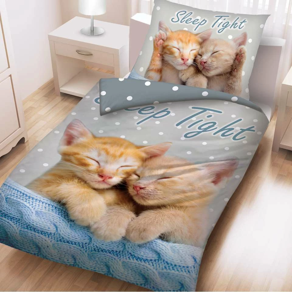 Animal Pictures Dekbedovertrek Sleep - Eenpersoons - 140 X 200 Cm - Katoen 5 Animal Pictures Dekbedovertrek Sleep - Eenpersoons - 140 X 200 Cm - Katoen - Afbeelding 3