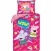 Peppa Pig Dekbedovertrek Wow! - Eenpersoons - 140 X 200 Cm - Katoen -Cinderella Winkel 1000025530