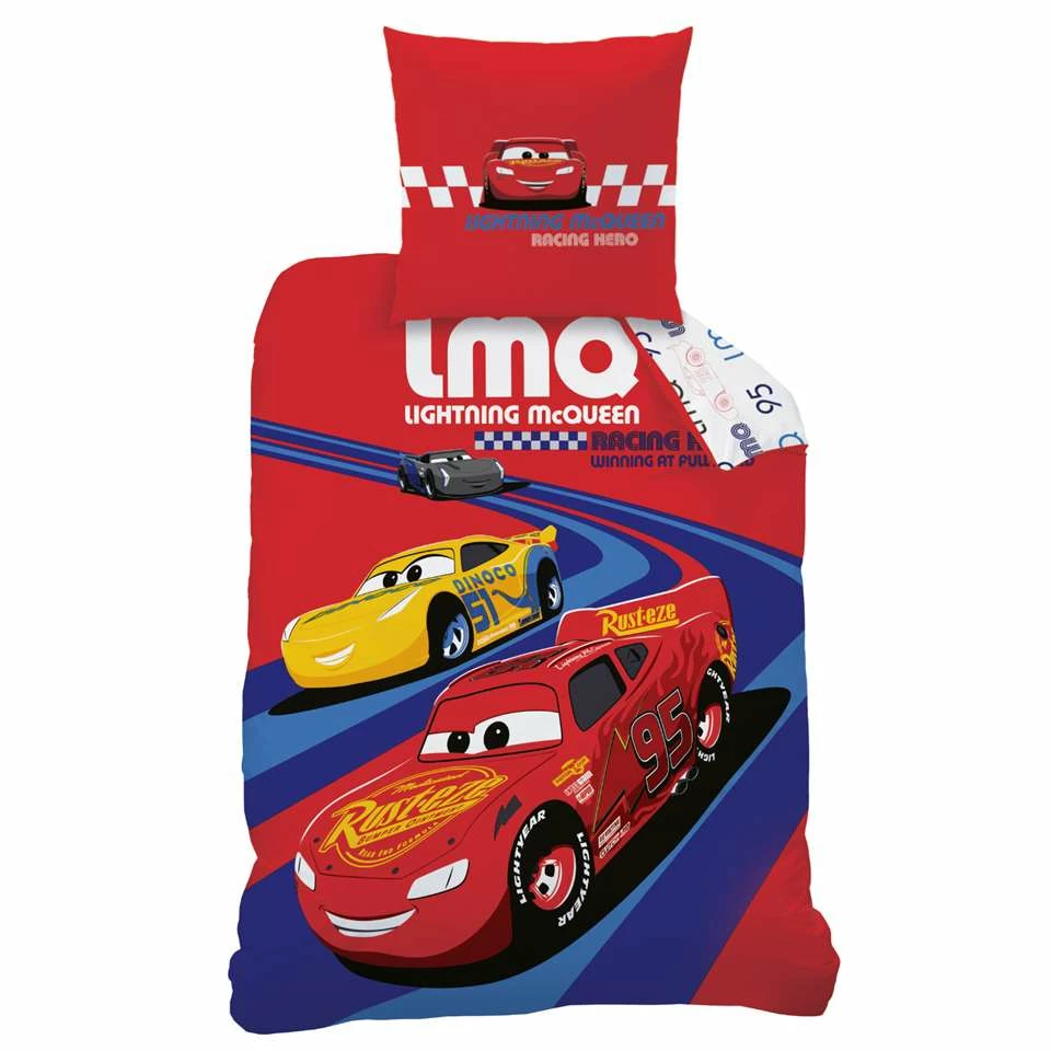 Disney Cars Dekbedovertrek Racing - Eenpersoons - 140 X 200 Cm - Katoen 6 Disney Cars Dekbedovertrek Racing - Eenpersoons - 140 X 200 Cm - Katoen - Afbeelding 4