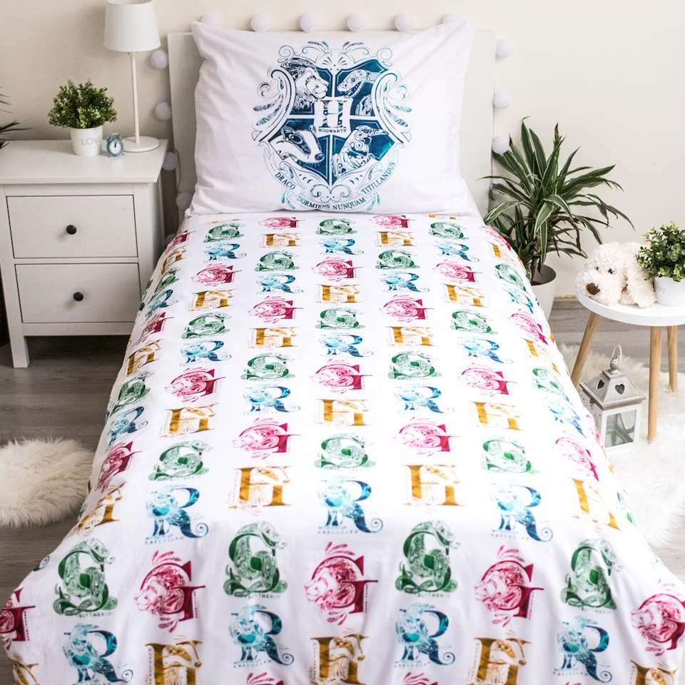 Harry Potter Dekbedovertrek - Eenpersoons - 140 X 200 Cm - Katoen 6 Harry Potter Dekbedovertrek - Eenpersoons - 140 X 200 Cm - Katoen - Afbeelding 4