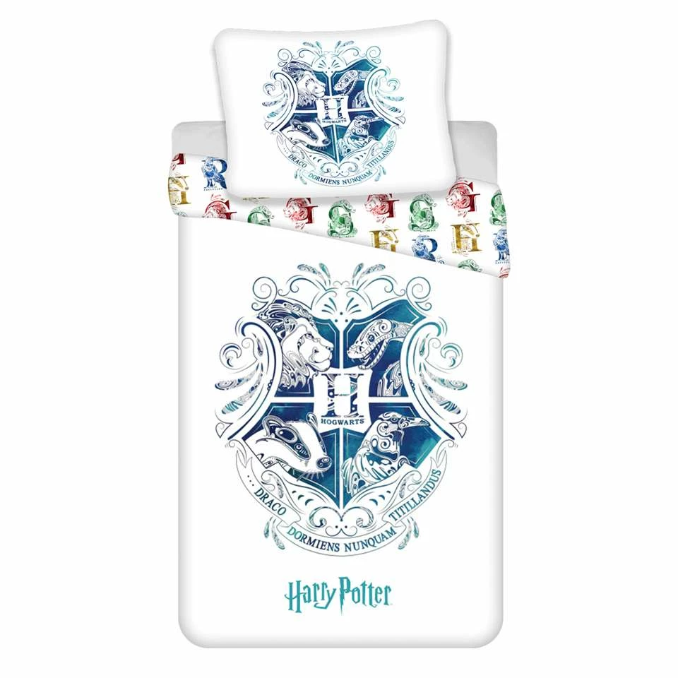 Harry Potter Dekbedovertrek - Eenpersoons - 140 X 200 Cm - Katoen 3 Harry Potter Dekbedovertrek - Eenpersoons - 140 X 200 Cm - Katoen