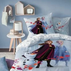 Disney Frozen Dekbedovertrek Trio - Eenpersoons - 140 X 200 Cm - Katoen -Cinderella Winkel 1000025605 0102