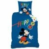Disney Mickey Mouse Dekbedovertrek Happy - Eenpersoons - 140 X 200 Cm - Katoen -Cinderella Winkel 1000028660