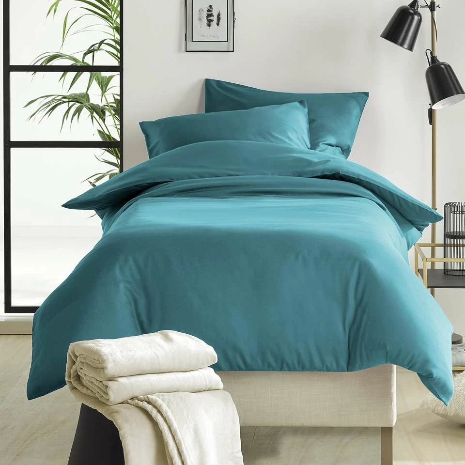 De Witte Lietaer Dekbedovertrek Katoen Satijn Olivia - 140 X 200/220 Cm - Groen 4 De Witte Lietaer Dekbedovertrek Katoen Satijn Olivia - 140 X 200/220 Cm - Groen - Afbeelding 2