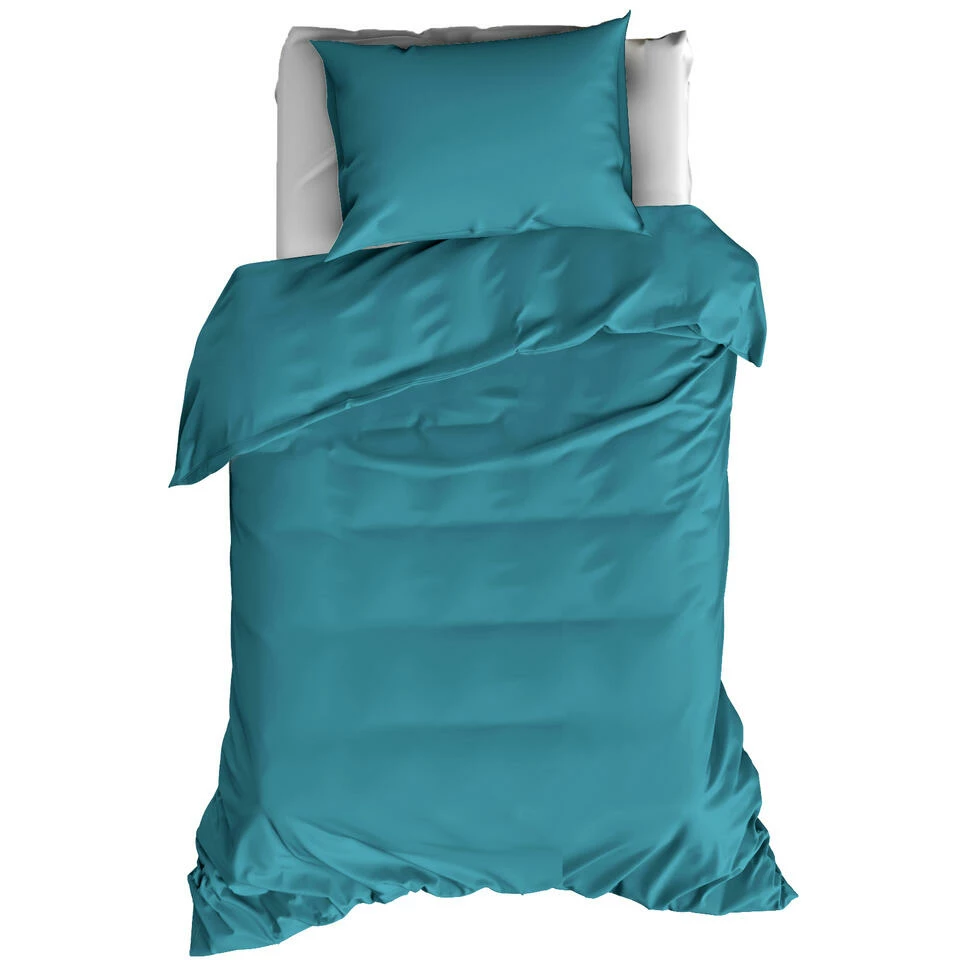 De Witte Lietaer Dekbedovertrek Katoen Satijn Olivia - 140 X 200/220 Cm - Groen 3 De Witte Lietaer Dekbedovertrek Katoen Satijn Olivia - 140 X 200/220 Cm - Groen