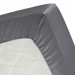 Cinderella Sundays - Hoeslaken (tot 25 Cm) - Satijn - 120x200 Cm - Anthracite -Cinderella Winkel 1000030057 0101