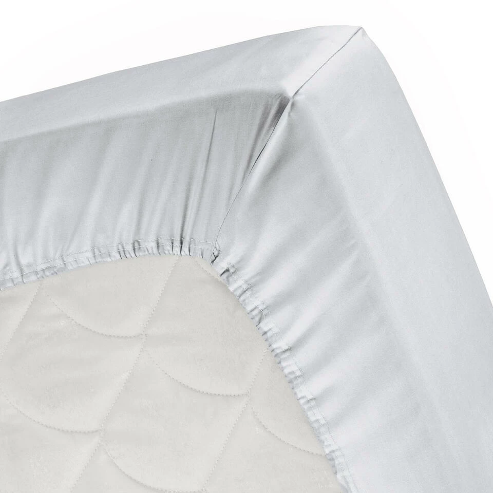 Cinderella Sundays - Hoeslaken (tot 30 Cm) - Satijn - 160x220 Cm - Light Grey 4 Cinderella Sundays - Hoeslaken (tot 30 Cm) - Satijn - 160x220 Cm - Light Grey - Afbeelding 2