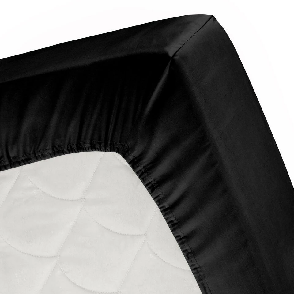 Cinderella Sundays - Hoeslaken (tot 30 Cm) - Satijn - 200x220 Cm - Black 4 Cinderella Sundays - Hoeslaken (tot 30 Cm) - Satijn - 200x220 Cm - Black - Afbeelding 2