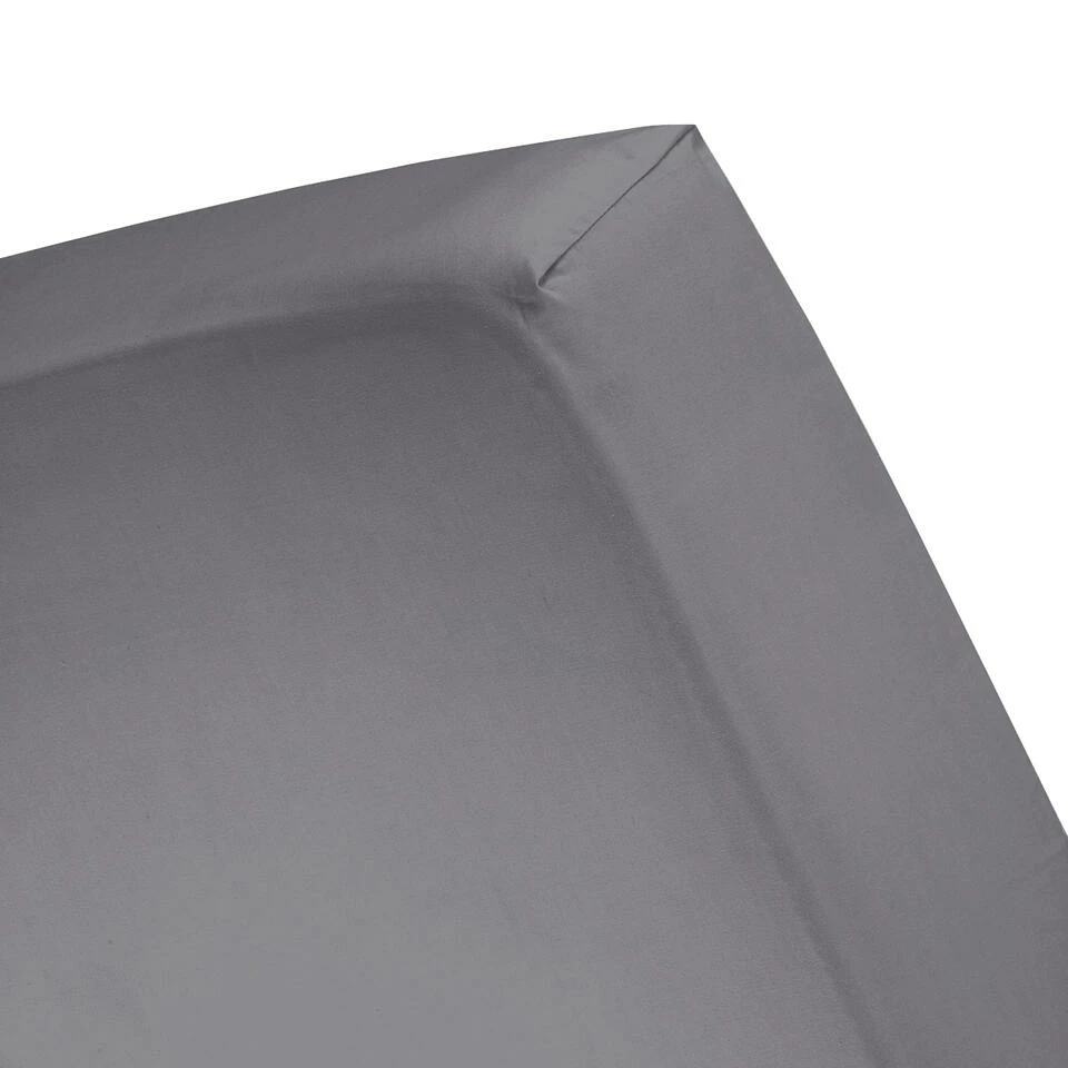 Cinderella Weekend - Hoeslaken (tot 25 Cm) - Katoen - 90x210 Cm - Anthracite 3 Cinderella Weekend - Hoeslaken (tot 25 Cm) - Katoen - 90x210 Cm - Anthracite