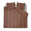 Damai Dekbedovertrek Atomy - Bio Satijn - 260x200/220 Cm - Brick Red -Cinderella Winkel 1000030592
