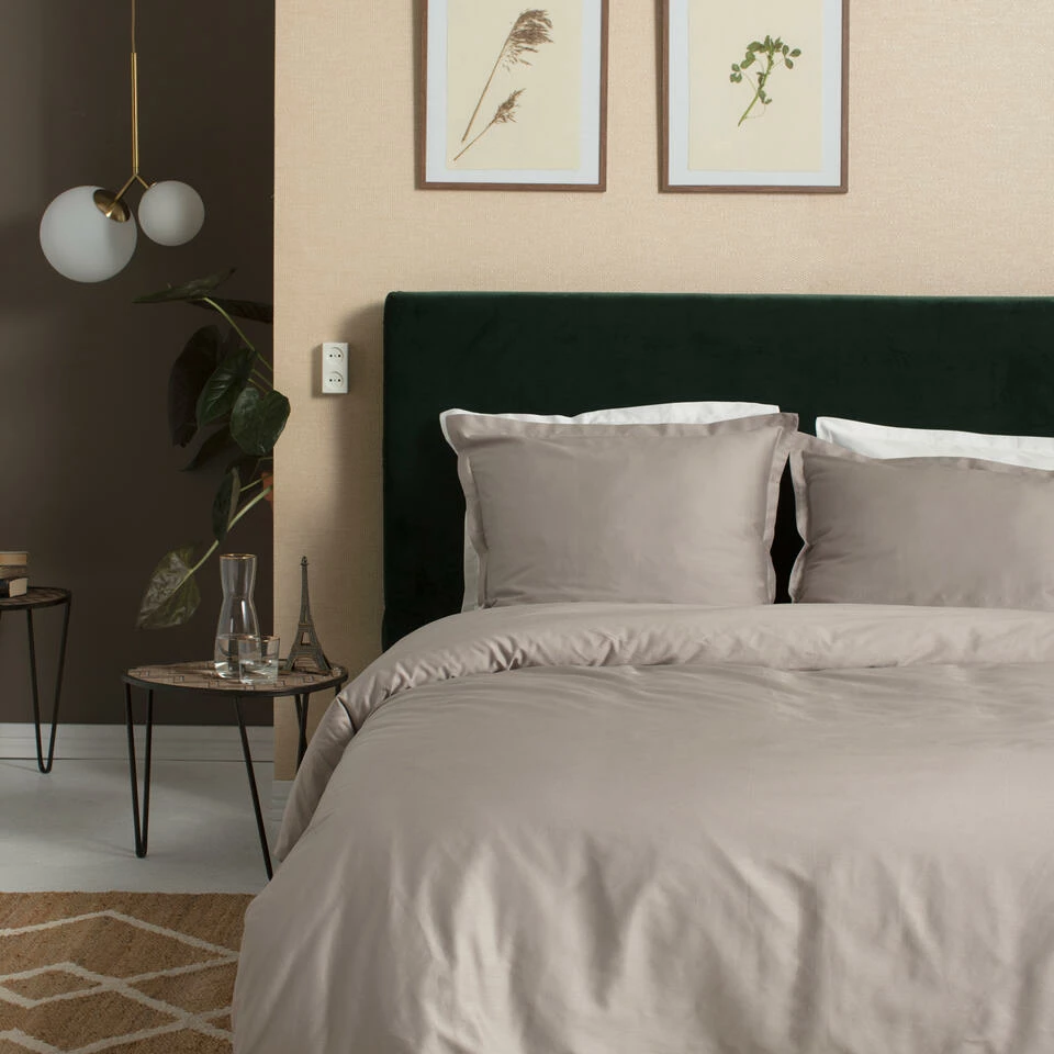 Cinderella Dekbedovertrek Satijn - 260x200/220 Cm - Taupe 4 Cinderella Dekbedovertrek Satijn - 260x200/220 Cm - Taupe - Afbeelding 2