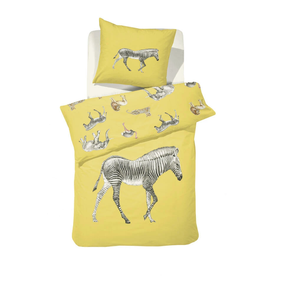 Damai Kinderdekbedovertrek Katoen - 140x200/220cm - Geel 3 Damai Kinderdekbedovertrek Katoen - 140x200/220cm - Geel