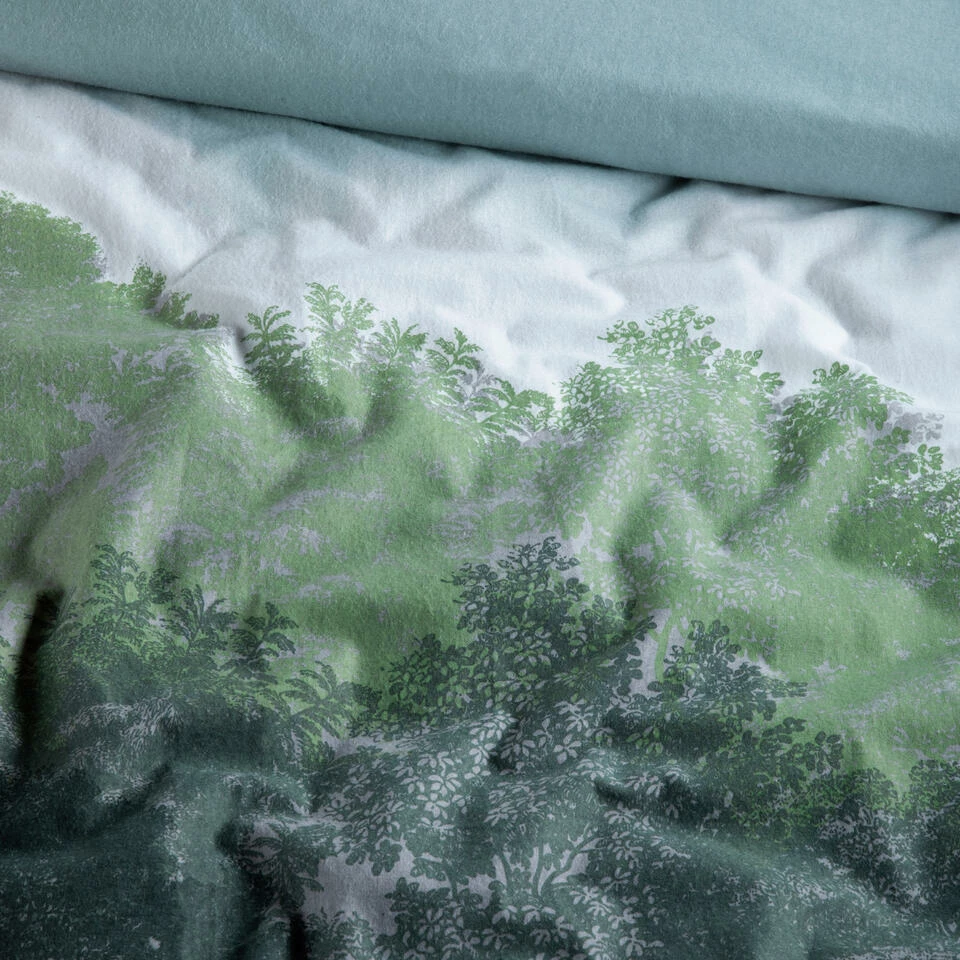 Cinderella Dekbedovertrek Northern Light - Flanel - 200x200/220 Cm - Green 5 Cinderella Dekbedovertrek Northern Light - Flanel - 200x200/220 Cm - Green - Afbeelding 3