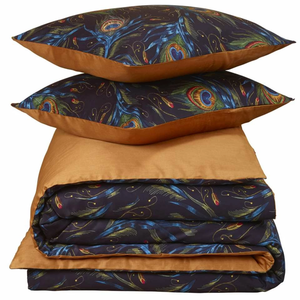 De Witte Lietaer Dekbedovertrek Peafowl - 200 X 200/220 Cm - Katoen Satijn 5 De Witte Lietaer Dekbedovertrek Peafowl - 200 X 200/220 Cm - Katoen Satijn - Afbeelding 3