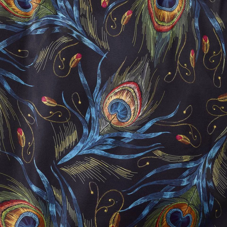 De Witte Lietaer Dekbedovertrek Peafowl - 200 X 200/220 Cm - Katoen Satijn 6 De Witte Lietaer Dekbedovertrek Peafowl - 200 X 200/220 Cm - Katoen Satijn - Afbeelding 4