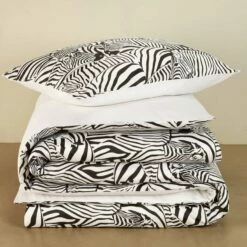 De Witte Lietaer Dekbedovertrek Zebra - 140 X 200/220 Cm - Katoen Satijn -Cinderella Winkel 1000031336 0102