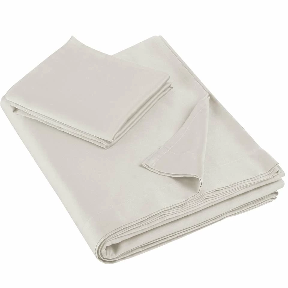 De Witte Lietaer Lakenset Olivia - 180 X 280 Cm - Beige - Satijnkatoen 3 De Witte Lietaer Lakenset Olivia - 180 X 280 Cm - Beige - Satijnkatoen