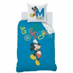 Disney Mickey Mouse Dekbedovertrek Good Days - 140 X 200 Cm - Katoen -Cinderella Winkel 1000032015 0103