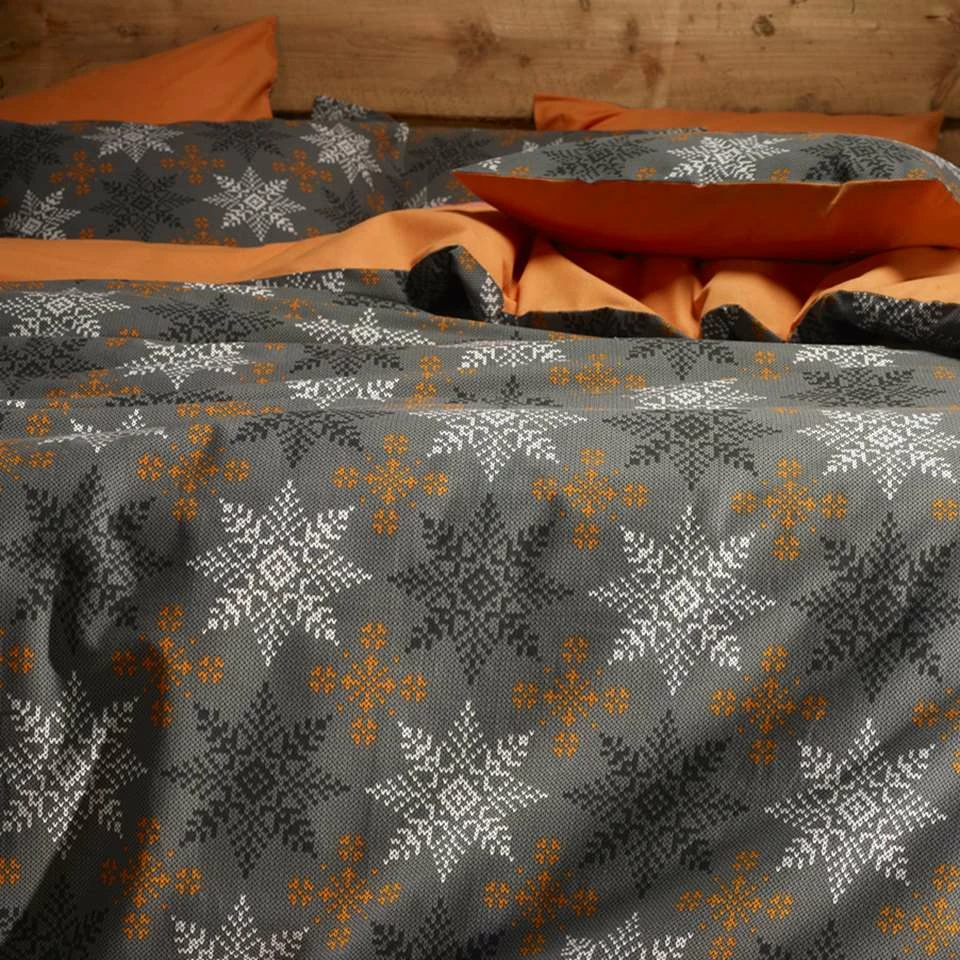 De Witte Lietaer Dekbedovertrek Frostine - 260 X 240 Cm - Katoen Flanel 4 De Witte Lietaer Dekbedovertrek Frostine - 260 X 240 Cm - Katoen Flanel - Afbeelding 2