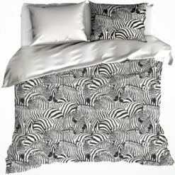 De Witte Lietaer Dekbedovertrek Zebra - 200 X 200/220 Cm - Katoen Flanel