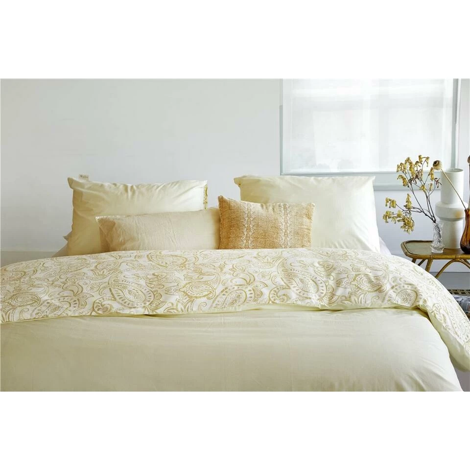 Walra - Dekbedovertrek Perfect Paisley - 240x220 Cm - Geel 5 Walra - Dekbedovertrek Perfect Paisley - 240x220 Cm - Geel - Afbeelding 3