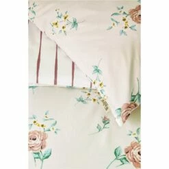 Walra - Dekbedovertrek Red Roses - 240x220 Cm - Off White -Cinderella Winkel 1000034091 0102