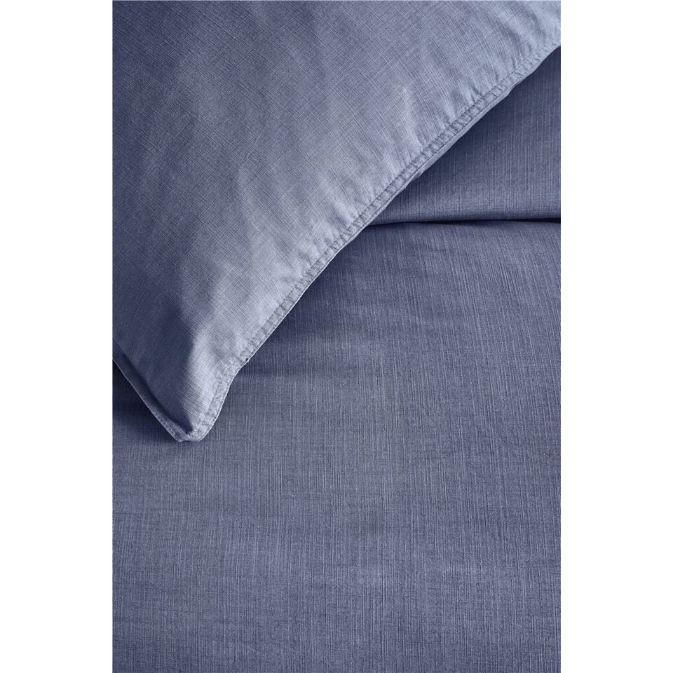 Walra - Dekbedovertrek Vintage Cotton - 200x220 Cm - Blauw 4 Walra - Dekbedovertrek Vintage Cotton - 200x220 Cm - Blauw - Afbeelding 2