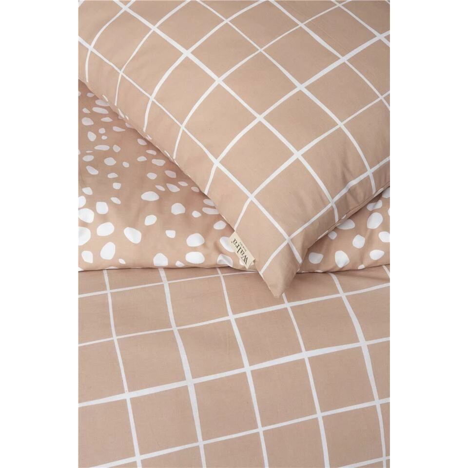 Walra - Dekbedovertrek Remade Dots & Squares - 240x220 Cm - Terra 5 Walra - Dekbedovertrek Remade Dots & Squares - 240x220 Cm - Terra - Afbeelding 3