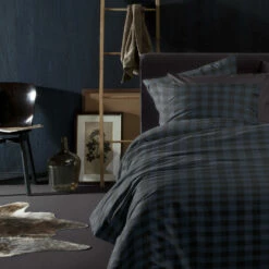 Damai Dekbedovertrek Flanel - 140x200/220cm - Blauw Ruitmotief 7 Damai Dekbedovertrek Flanel - 140x200/220cm - Blauw Ruitmotief -Cinderella Winkel 1000034382 0101
