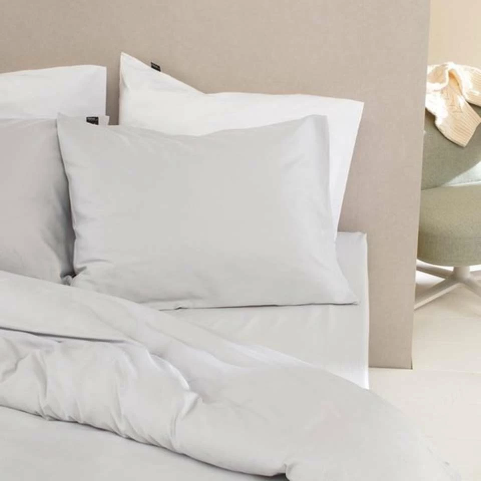 Damai Dekbedovertrek Organic Satijn Light Grey-Lits-jumeaux (260 X 200/220 Cm) 4 Damai Dekbedovertrek Organic Satijn Light Grey-Lits-jumeaux (260 X 200/220 Cm) - Afbeelding 2