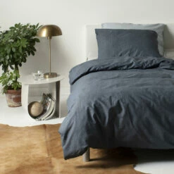 Cinderella Dekbedovertrek Lyn - Katoen - 140x200/220 Cm - Anthracite -Cinderella Winkel 1000034490 0101