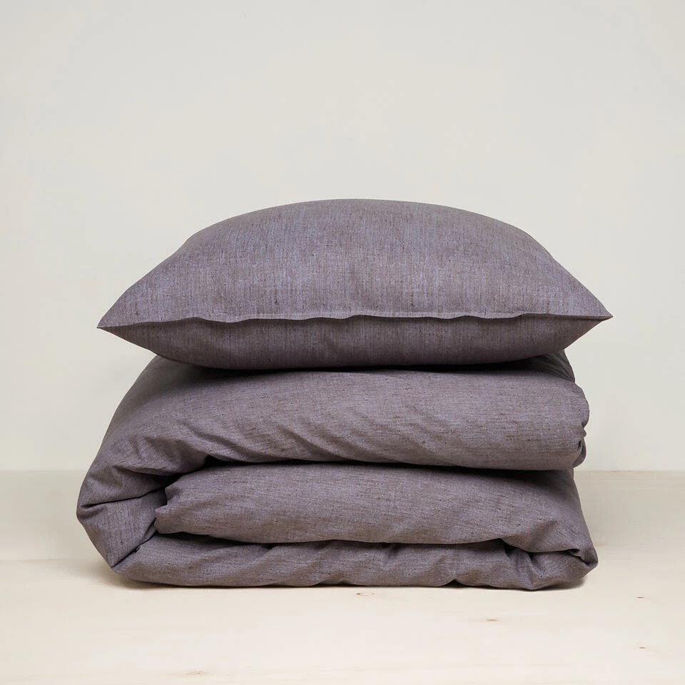 Damai Dekbedovertrek Mik - Katoen - 140x200/220 Cm - Anthracite 6 Damai Dekbedovertrek Mik - Katoen - 140x200/220 Cm - Anthracite - Afbeelding 4