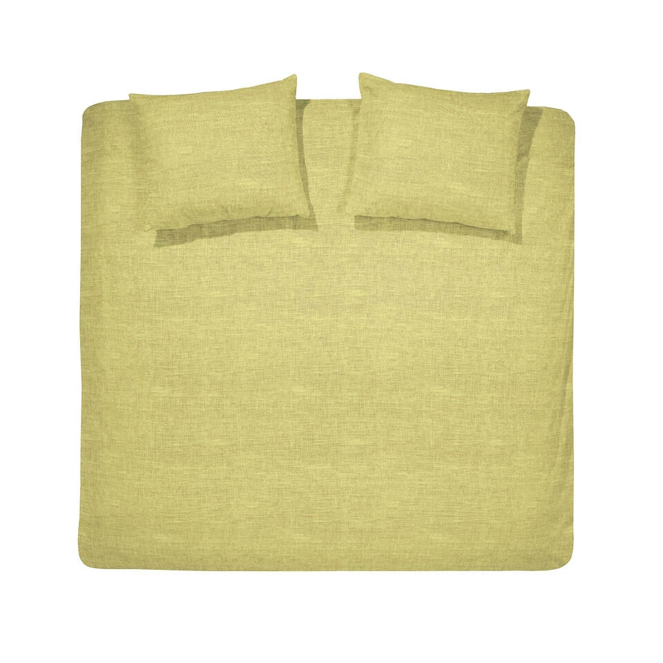 Cinderella Dekbedovertrek Lyn - Katoen - 200x200/220 Cm - Mustard 3 Cinderella Dekbedovertrek Lyn - Katoen - 200x200/220 Cm - Mustard