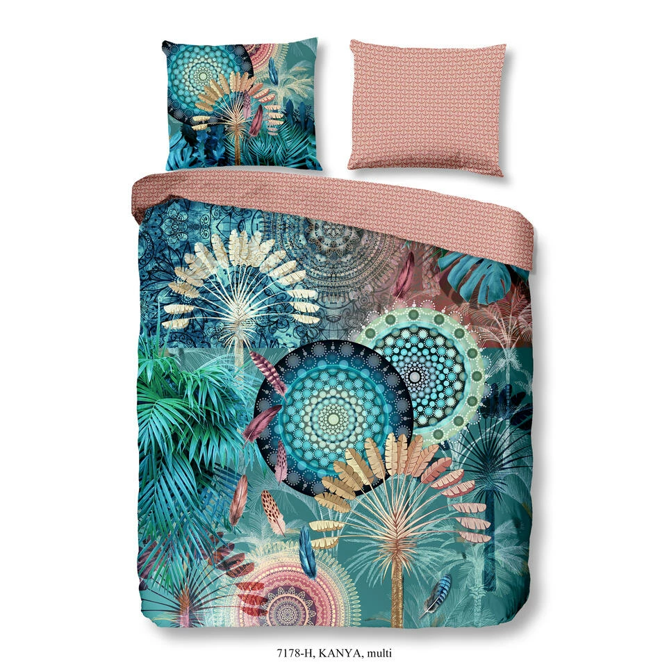 HIP Dekbedovertrek "Kanya" - Multi - (240x220 Cm) 3 HIP Dekbedovertrek "Kanya" - Multi - (240x220 Cm)