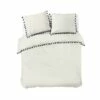 Dindi Home - Dekbedovertrek Fleeky Fringes - 240x220 Cm - Wit -Cinderella Winkel 1000034586